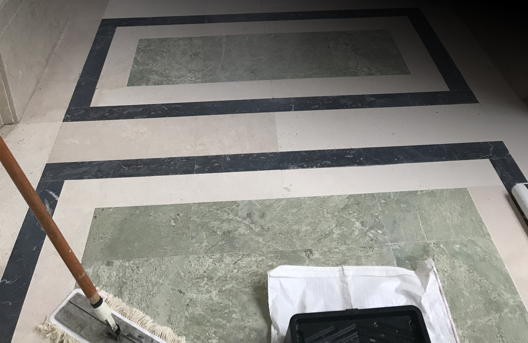 Restoration Expertise Stone repair, final Seal at Hackney town hall